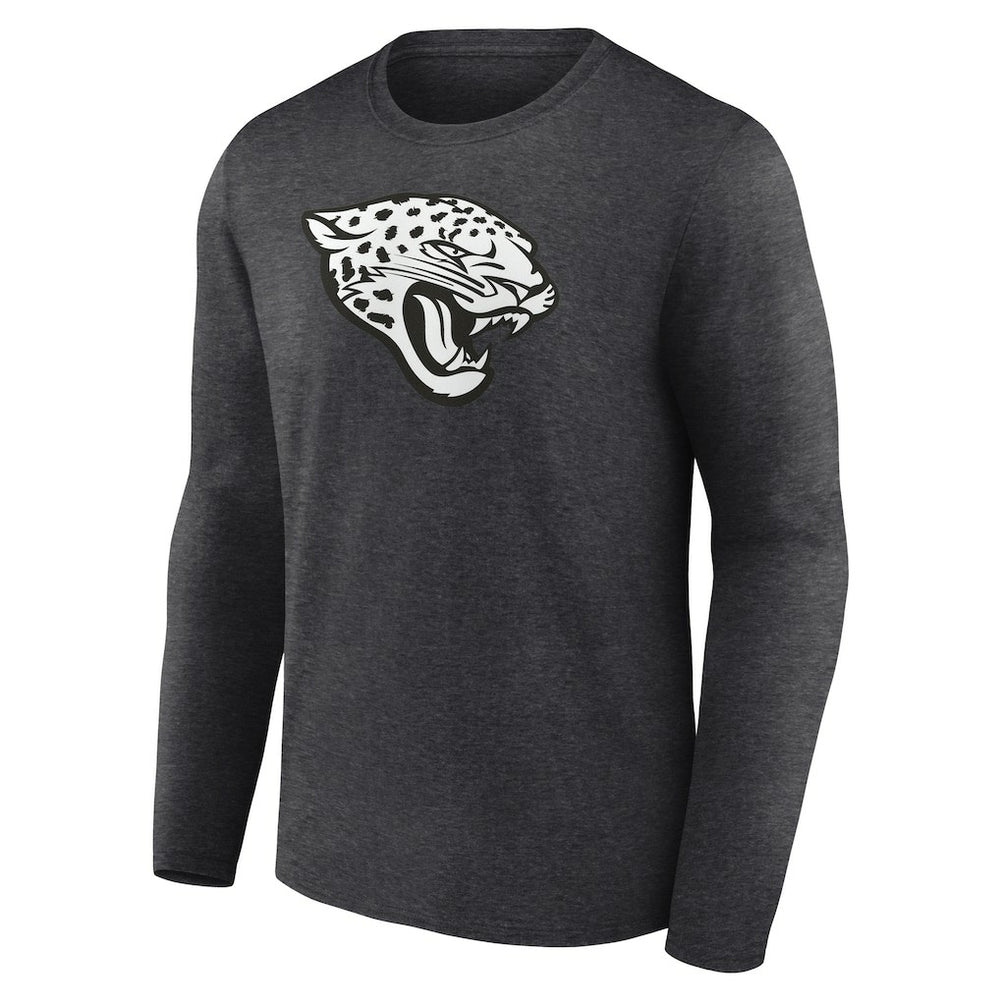 Jacksonville Jaguars Personalized Name & Number Monochrome Long Sleeve T-Shirt - Charcoal - NFL