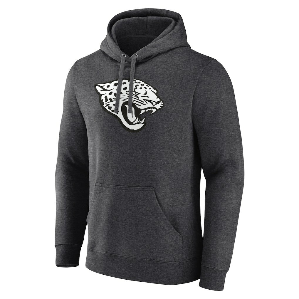 Jacksonville Jaguars Personalized Name & Number Monochrome Pullover Hoodie - Charcoal - NFL