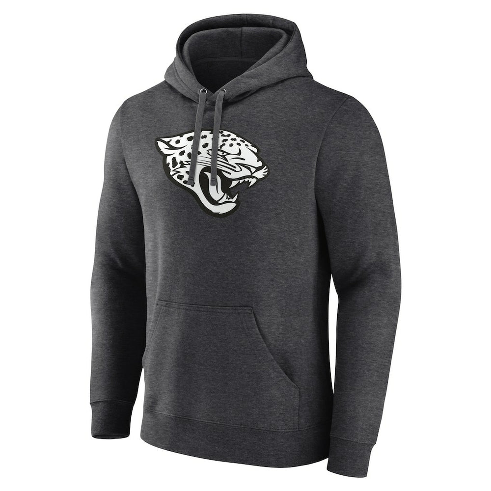 Jacksonville Jaguars Personalized Name & Number Monochrome Pullover Hoodie - Charcoal - NFL