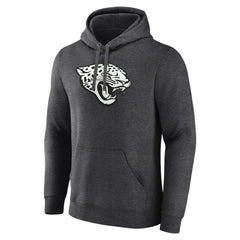 Jacksonville Jaguars Personalized Name & Number Monochrome Pullover Hoodie - Charcoal - NFL