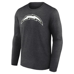 Los Angeles Chargers Personalized Name & Number Monochrome Long Sleeve T-Shirt - Charcoal - NFL