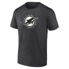Miami Dolphins Personalized Name & Number Monochrome T-Shirt - Charcoal - NFL