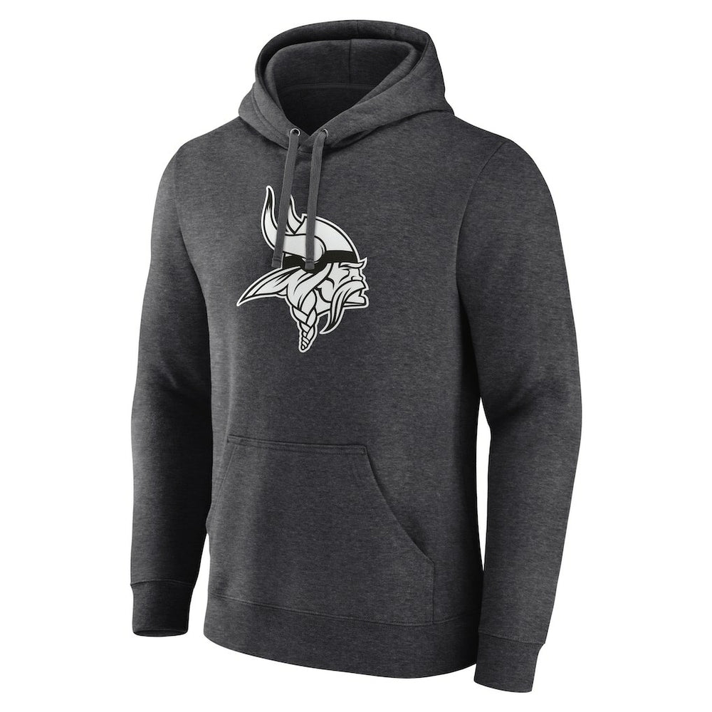 Minnesota Vikings Personalized Name & Number Monochrome Pullover Hoodie - Charcoal - NFL