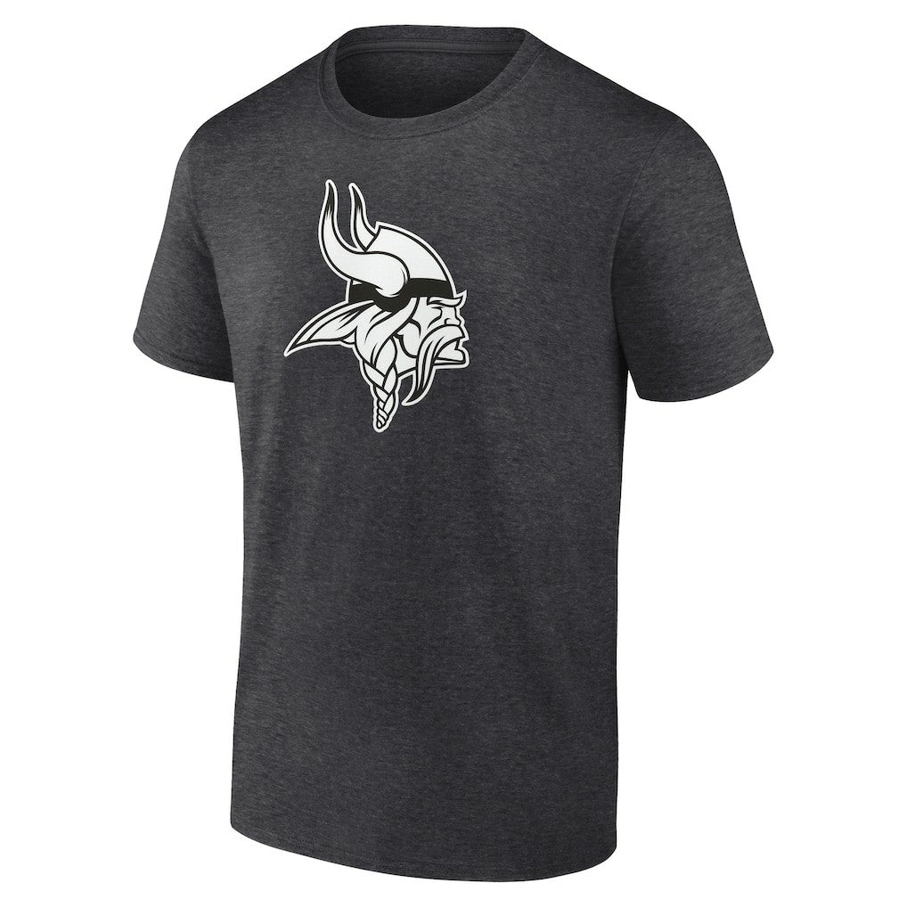 Minnesota Vikings Personalized Name & Number Monochrome T-Shirt - Charcoal - NFL