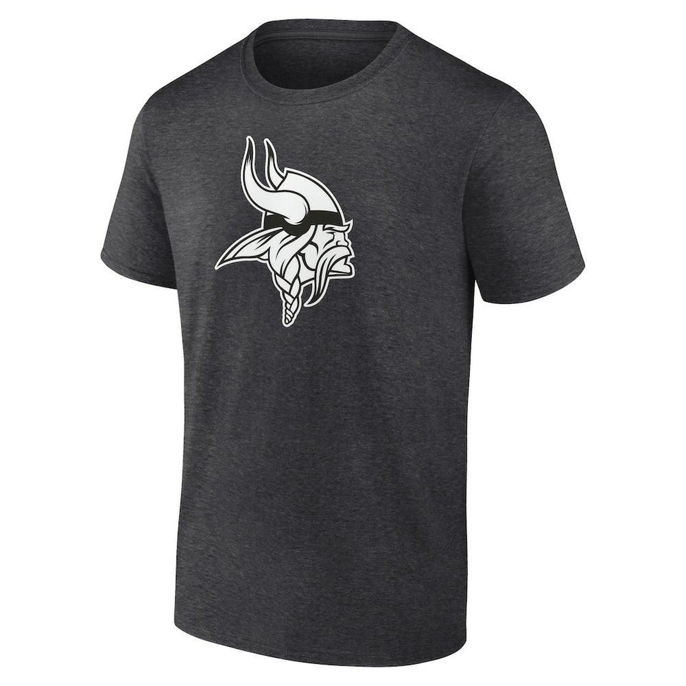 Minnesota Vikings Personalized Name & Number Monochrome T-Shirt - Charcoal - NFL