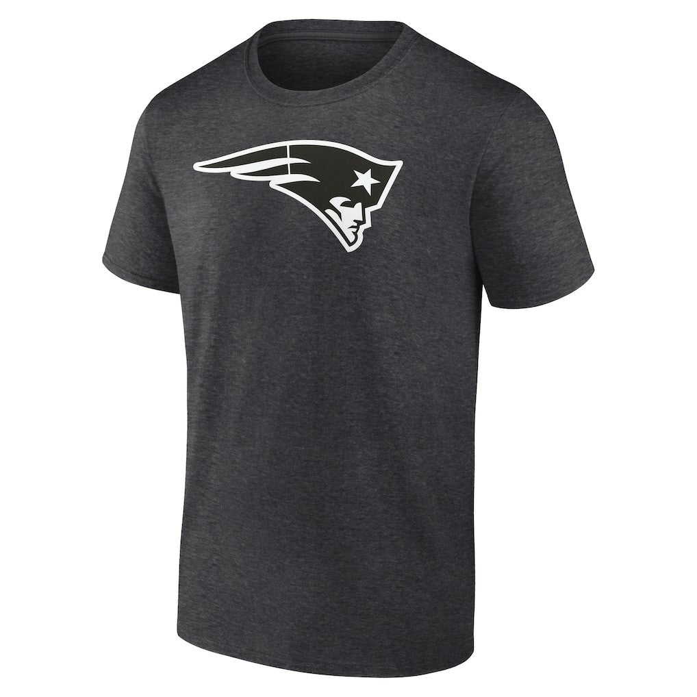 New England Patriots Personalized Name & Number Monochrome T-Shirt - Charcoal - NFL