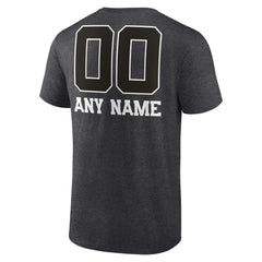 New York Giants Personalized Name & Number Monochrome T-Shirt - Charcoal - NFL