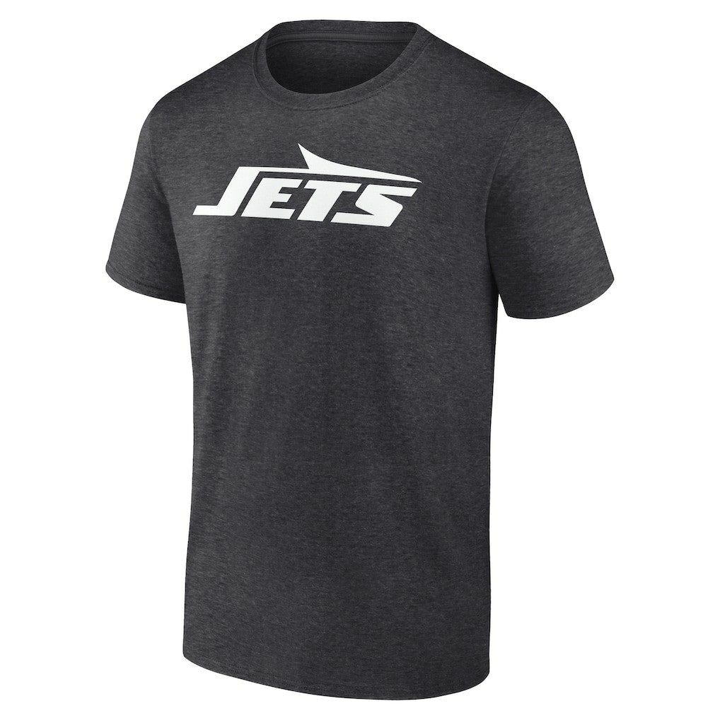 New York Jets Personalized Name & Number Monochrome T-Shirt - Charcoal - NFL
