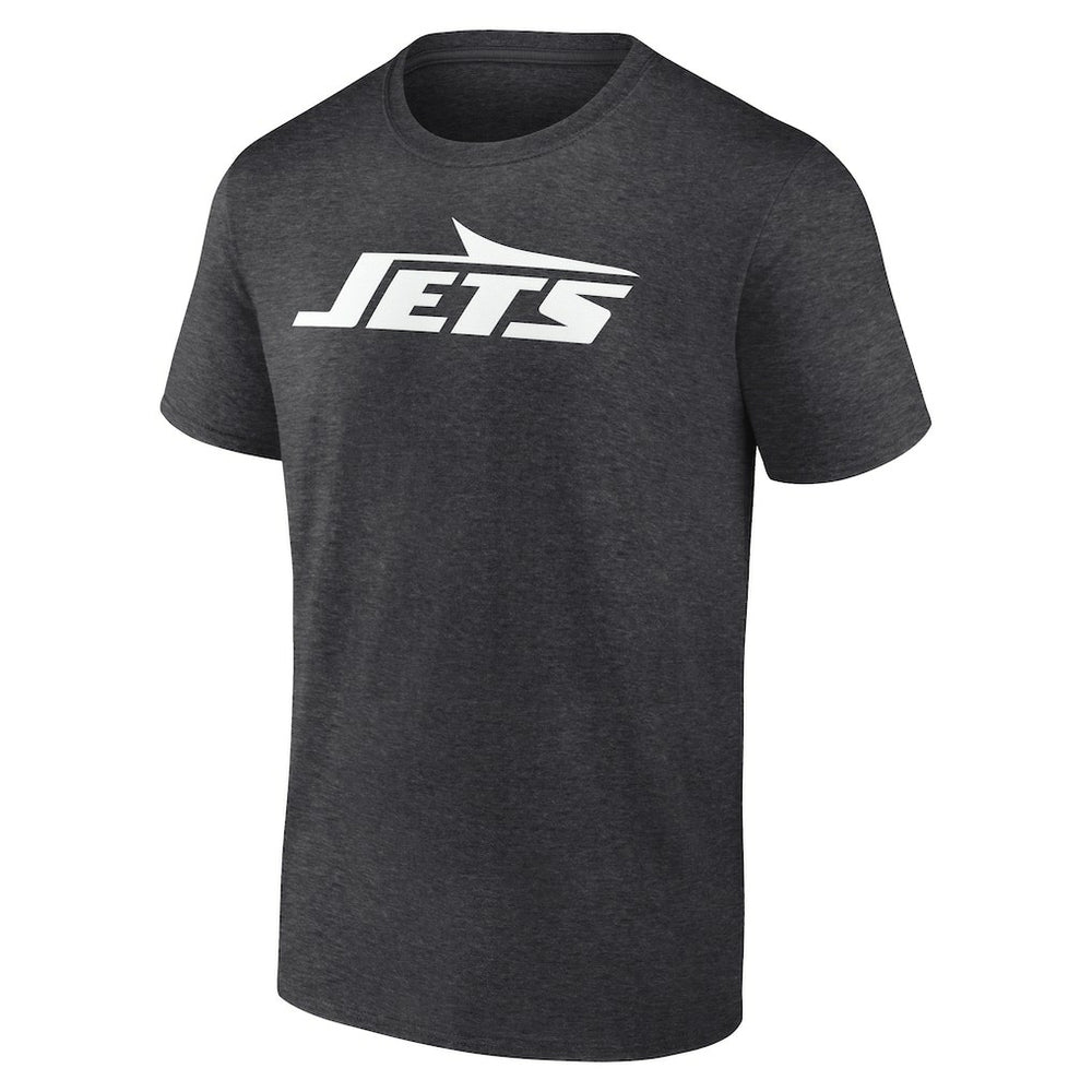 New York Jets Personalized Name & Number Monochrome T-Shirt - Charcoal - NFL