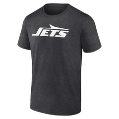 New York Jets Personalized Name & Number Monochrome T-Shirt - Charcoal - NFL