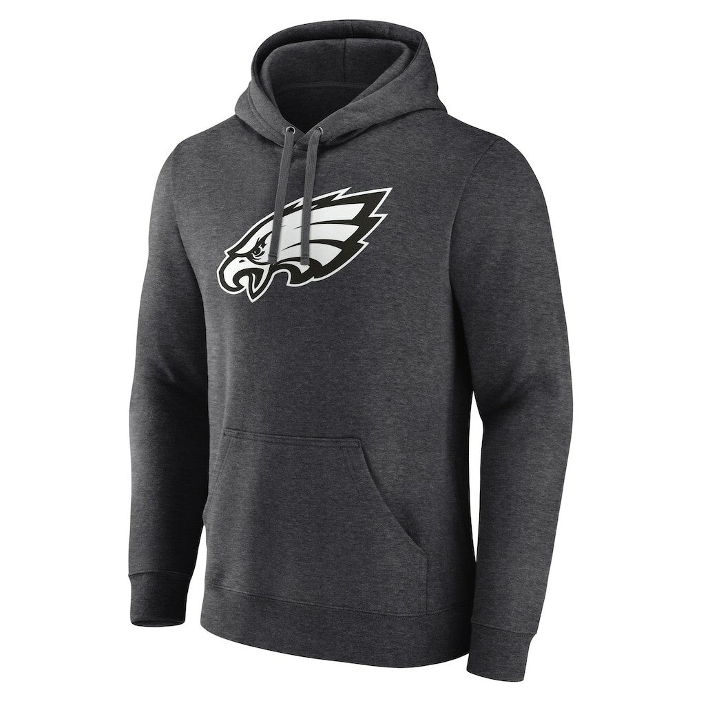 Philadelphia Eagles Personalized Name & Number Monochrome Pullover Hoodie - Charcoal - NFL