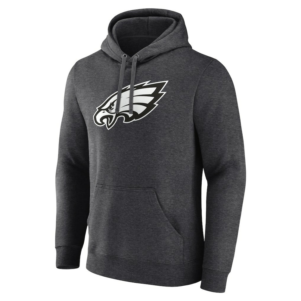 Philadelphia Eagles Personalized Name & Number Monochrome Pullover Hoodie - Charcoal - NFL