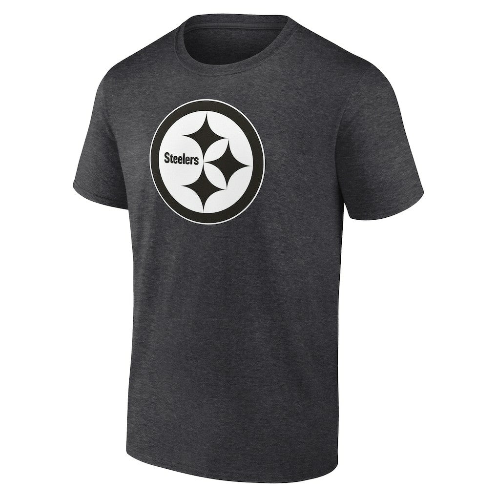 Pittsburgh Steelers Personalized Name & Number Monochrome T-Shirt - Charcoal - NFL