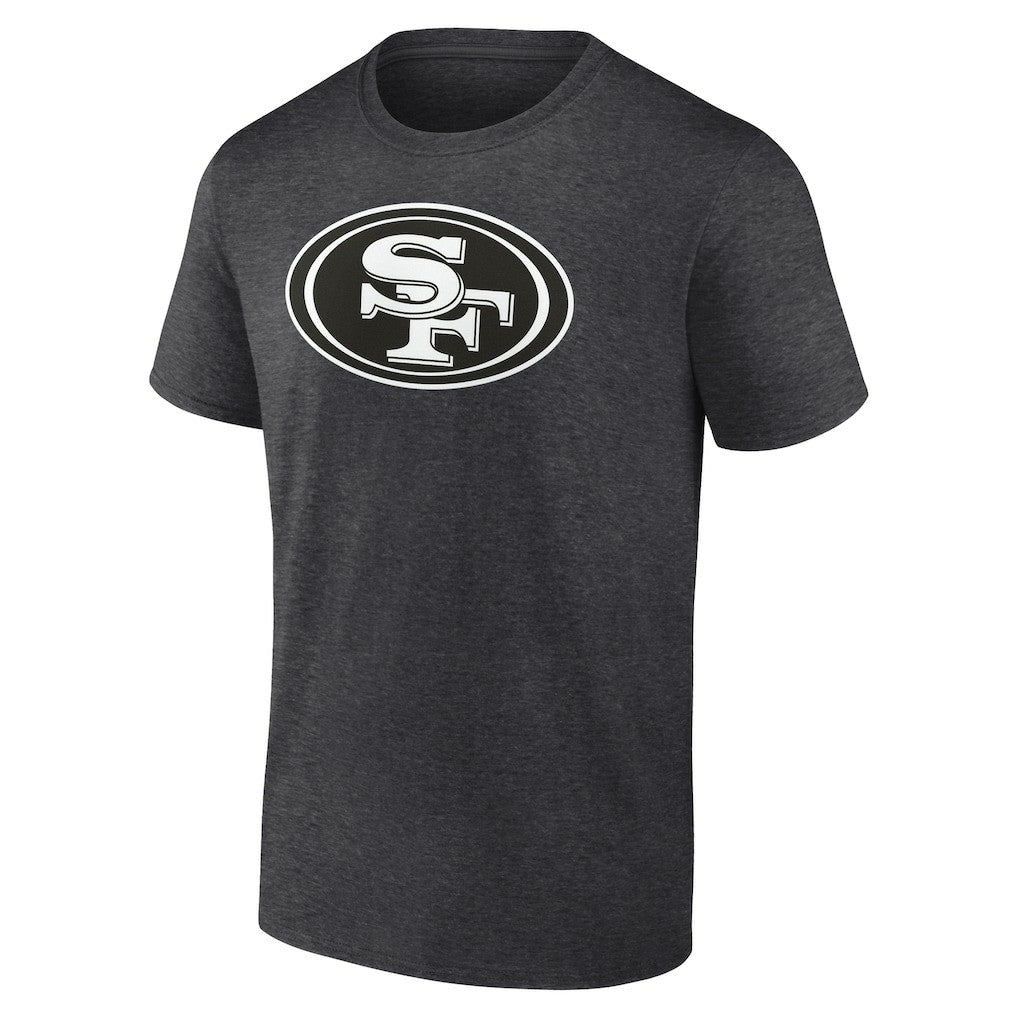San Francisco 49ers Personalized Name & Number Monochrome T-Shirt - Charcoal - NFL