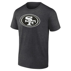 San Francisco 49ers Personalized Name & Number Monochrome T-Shirt - Charcoal - NFL