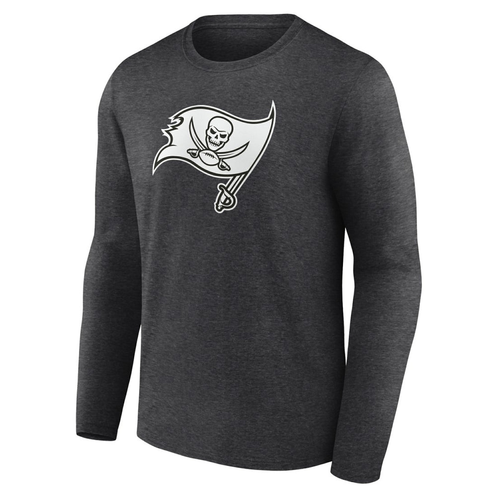 Tampa Bay Buccaneers Personalized Name & Number Monochrome Long Sleeve T-Shirt - Charcoal - NFL