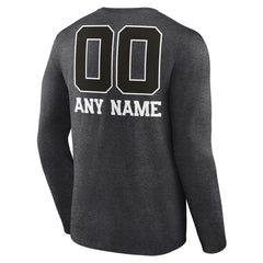 Tampa Bay Buccaneers Personalized Name & Number Monochrome Long Sleeve T-Shirt - Charcoal - NFL