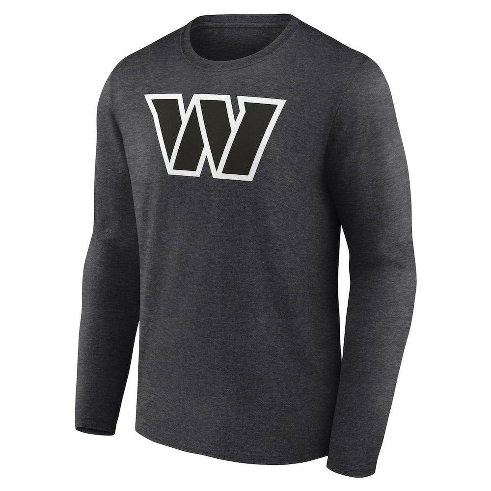 Washington Commanders Personalized Name & Number Monochrome Long Sleeve T-Shirt - Charcoal - NFL