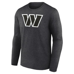 Washington Commanders Personalized Name & Number Monochrome Long Sleeve T-Shirt - Charcoal - NFL