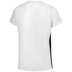 Cincinnati Bengals Women's Plus Size Glitter Lace-Up V- Neck T-Shirt - White - Fanatics