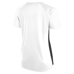 New Orleans Saints Women's Plus Size Glitter Lace-Up V- Neck T-Shirt - White - Fanatics