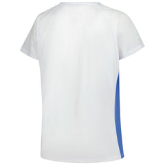 Detroit Lions Women's Plus Size Glitter Lace-Up V- Neck T-Shirt - White - Fanatics