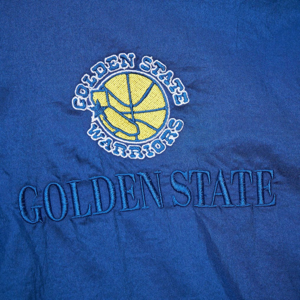 Mitchell & Ness Golden State Warriors Unisex Hardwood Classics Team OG 3.0 Anorak Half-Zip Windbreaker Jacket Royal