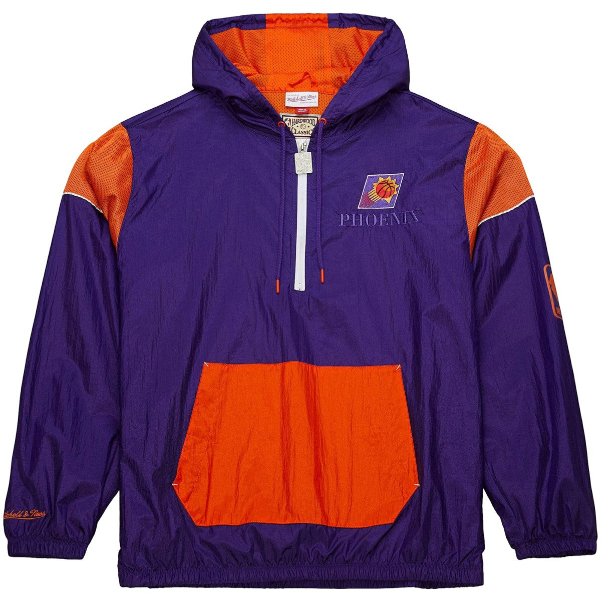 Mitchell & Ness Phoenix Suns Unisex Hardwood Classics Team OG 3.0 Anorak Half-Zip Windbreaker Jacket Purple