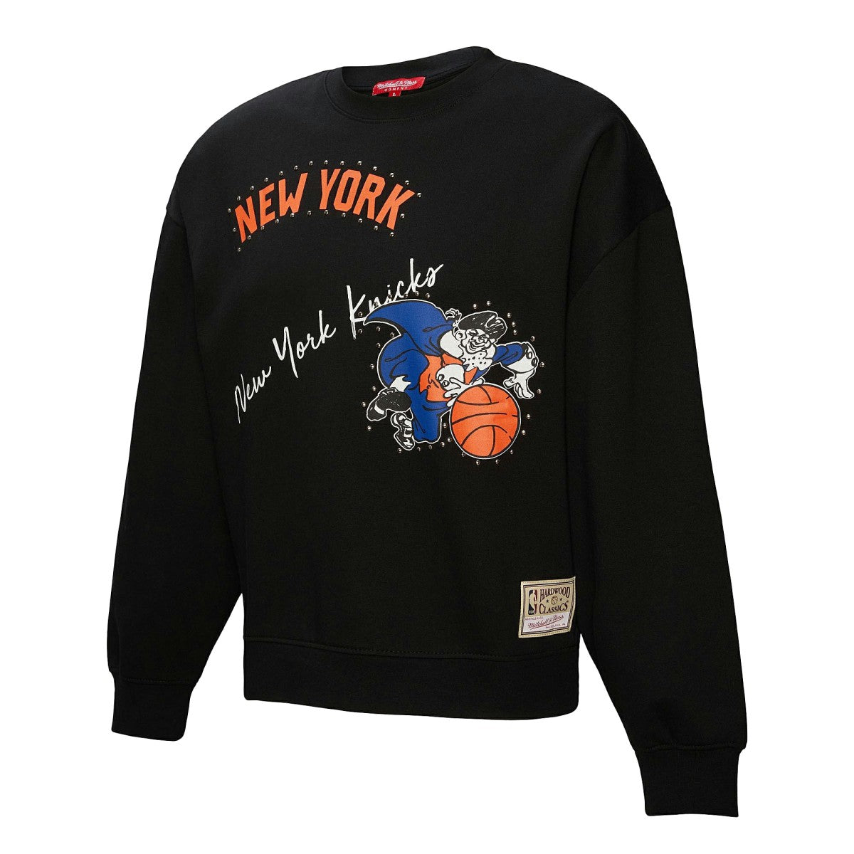 Mitchell & Ness New York Knicks Women's Hardwood Classics Home Team Pullover Sweatshirt Black
