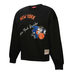 Mitchell & Ness New York Knicks Women's Hardwood Classics Home Team Pullover Sweatshirt Black