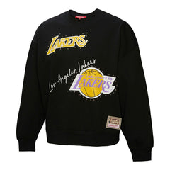 Mitchell & Ness Los Angeles Lakers Women's Hardwood Classics Home Team Pullover Sweatshirt Black