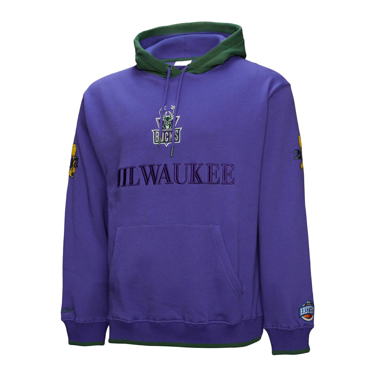 Mitchell & Ness Milwaukee Bucks Hardwood Classics Team OG 3.0 Pullover Hoodie Purple