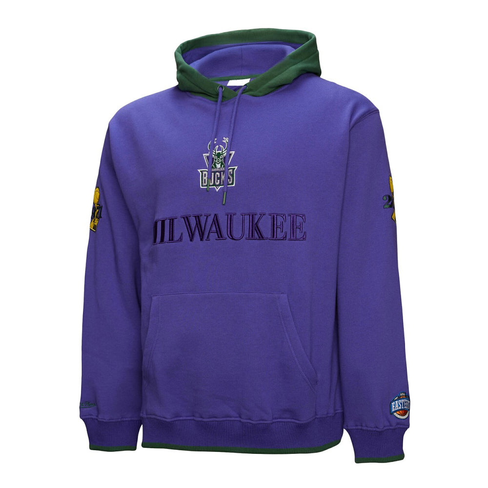 Mitchell & Ness Milwaukee Bucks Hardwood Classics Team OG 3.0 Pullover Hoodie Purple