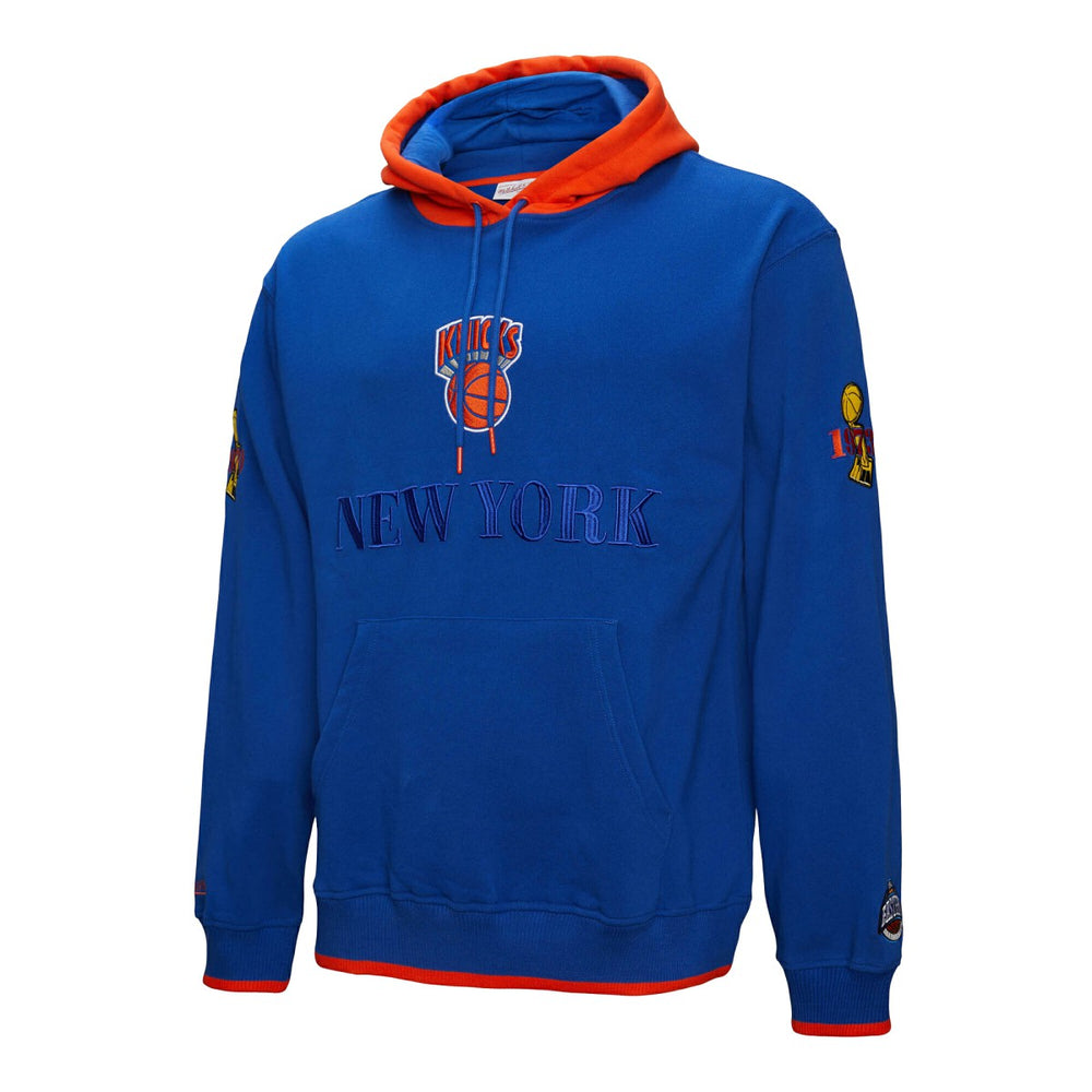 Mitchell & Ness New York Knicks Hardwood Classics Team OG 3.0 Pullover Hoodie Royal