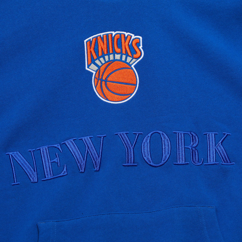 Mitchell & Ness New York Knicks Hardwood Classics Team OG 3.0 Pullover Hoodie Royal