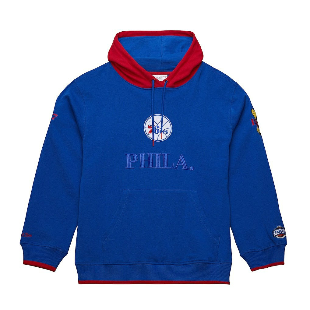 Mitchell & Ness Philadelphia 76ers Hardwood Classics Team OG 3.0 Pullover Hoodie Royal