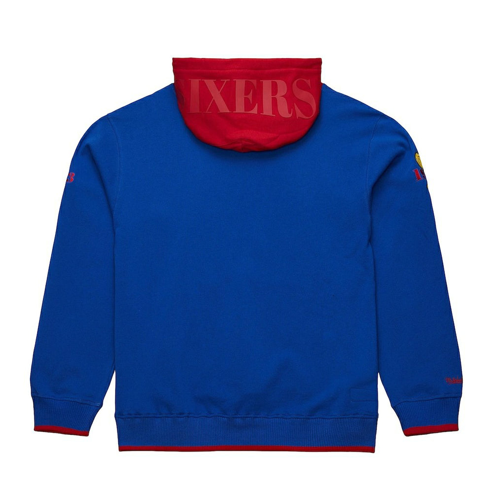 Mitchell & Ness Philadelphia 76ers Hardwood Classics Team OG 3.0 Pullover Hoodie Royal