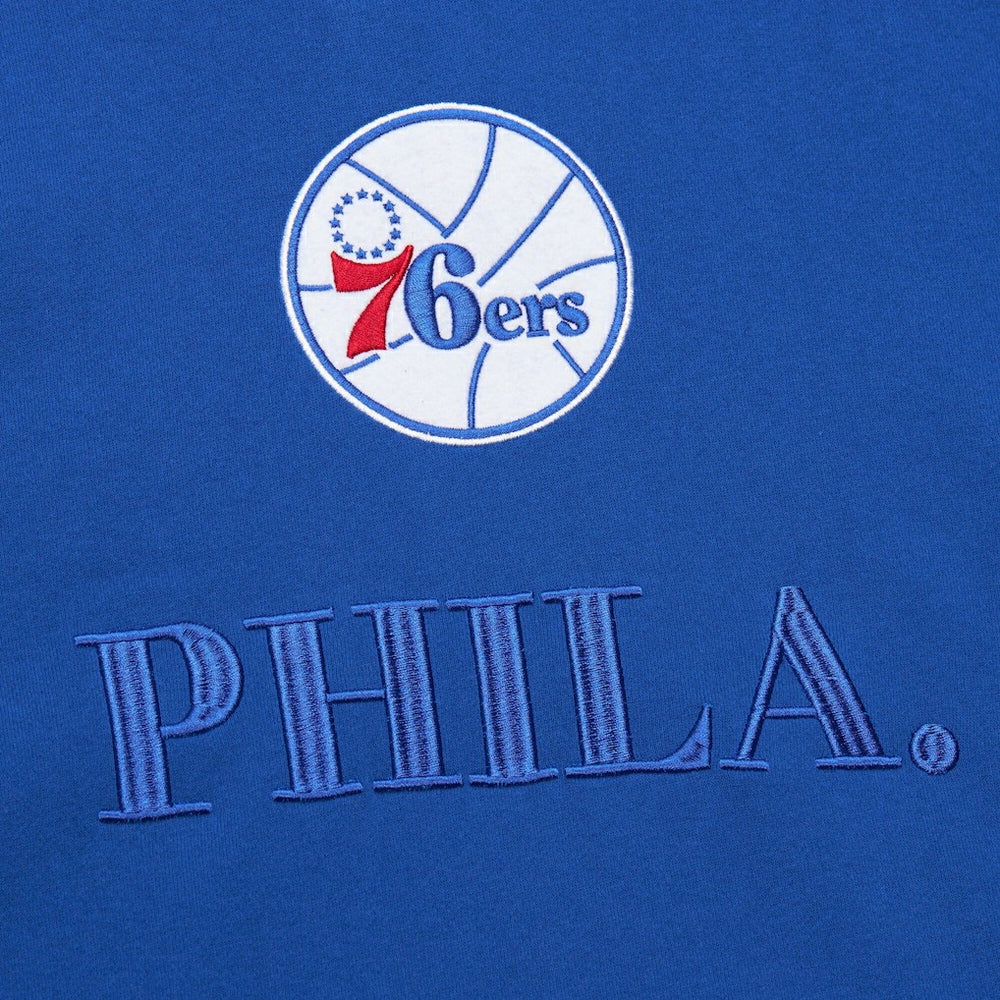 Mitchell & Ness Philadelphia 76ers Hardwood Classics Team OG 3.0 Pullover Hoodie Royal