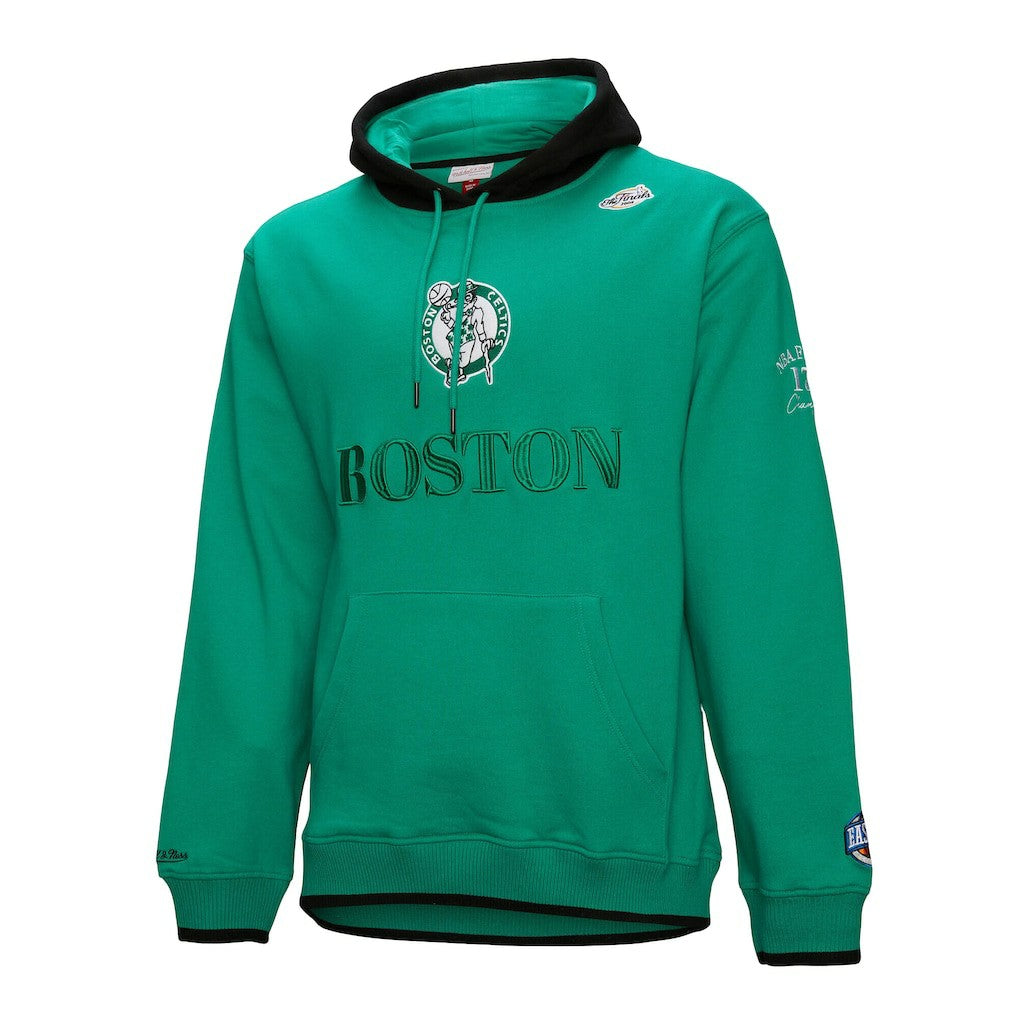 Mitchell & Ness Boston Celtics Hardwood Classics Team OG 3.0 Pullover Hoodie Kelly Green