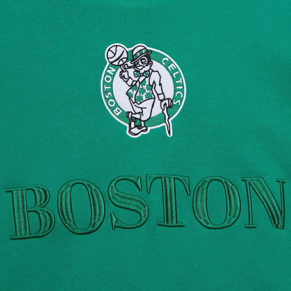 Mitchell & Ness Boston Celtics Hardwood Classics Team OG 3.0 Pullover Hoodie Kelly Green