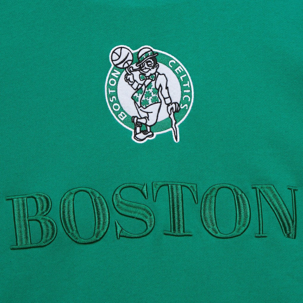Mitchell & Ness Boston Celtics Hardwood Classics Team OG 3.0 Pullover Hoodie Kelly Green