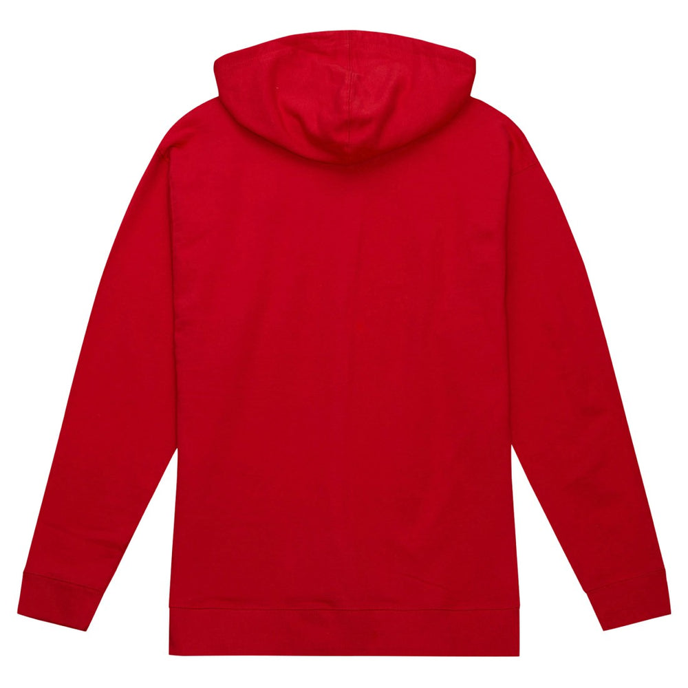 Tampa Bay Buccaneers Helmet Logo Vintage Pullover Hoodie - Red - Mitchell & Ness