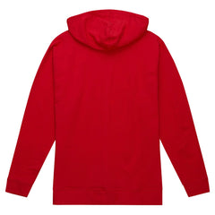 Tampa Bay Buccaneers Helmet Logo Vintage Pullover Hoodie - Red - Mitchell & Ness