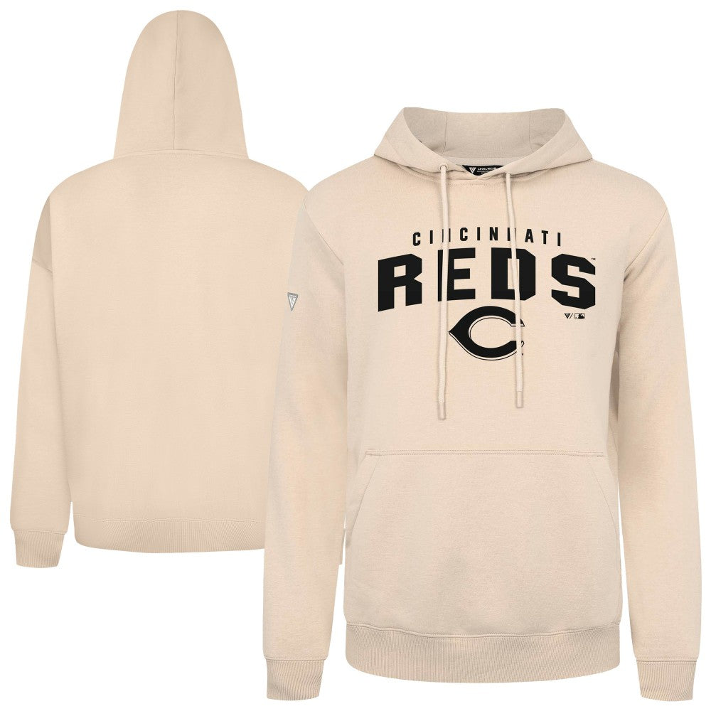 Cincinnati Reds Levelwear Podium Team Arch Pullover Hoodie Outlet