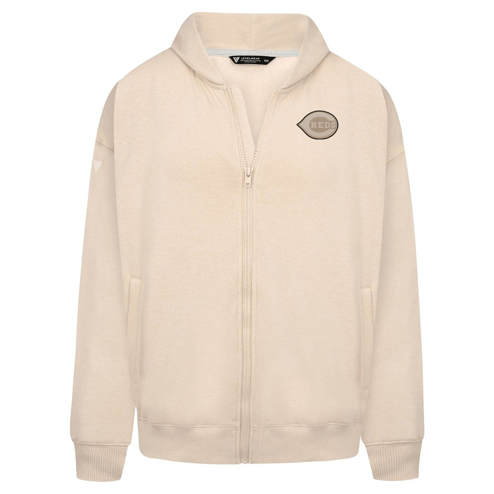 Cincinnati Reds Levelwear Uphill Oversized Full-Zip Hoodie Online