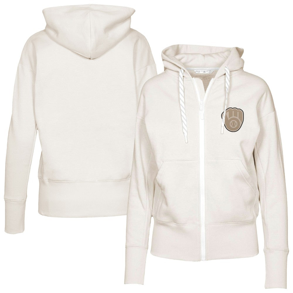 Milwaukee Brewers Levelwear Women's Gardinia Full-Zip Hoodie Sale