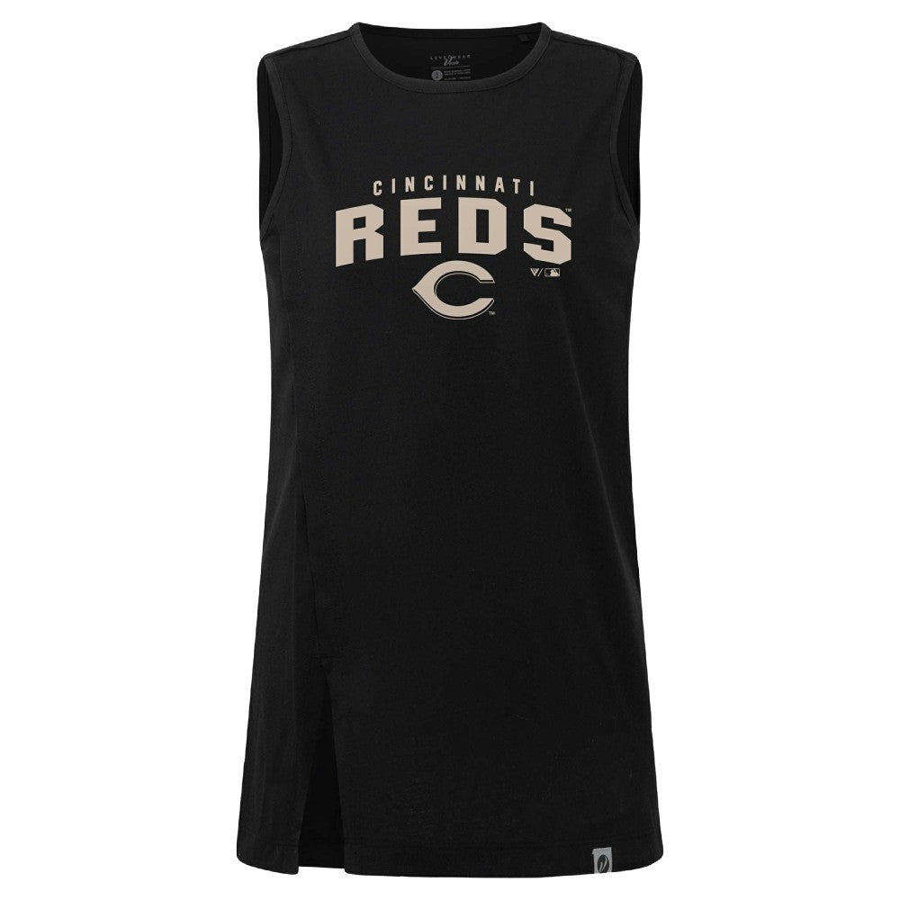 Cincinnati Reds Levelwear Women's Influx Team Arch Tank Top for sale