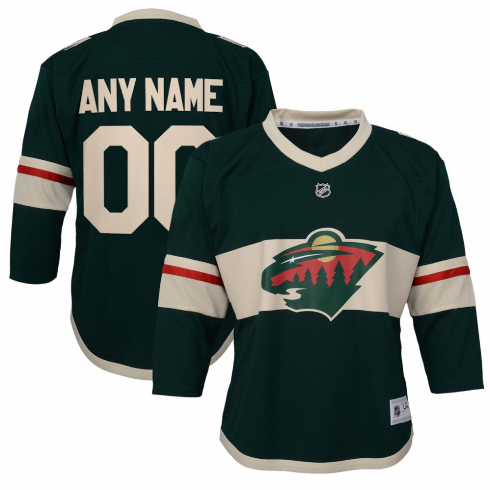 Minnesota Wild Youth Replica Custom Jersey - Green | NHL sale
