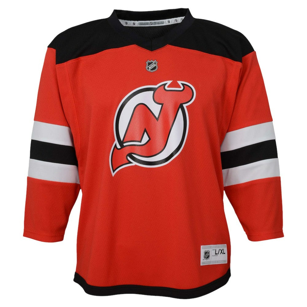 New Jersey Devils Youth Replica Custom Jersey - Red | NHL Clearance