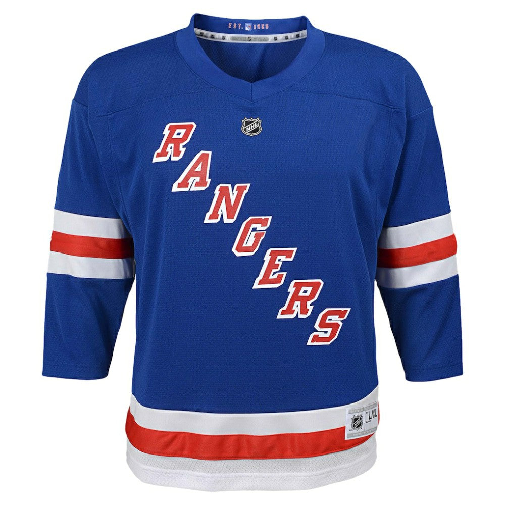 New York Rangers Youth Replica Custom Jersey - Blue | NHL near me